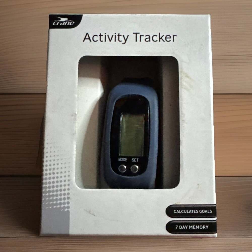 Crane Men's Fitness Activity Tracker Black NEW In Box.